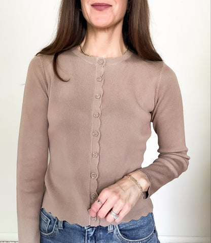 Josephine Top- Deep Taupe