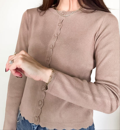 Josephine Top- Deep Taupe