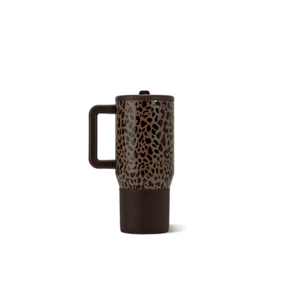 Brown Leopard HydroJug 20 oz Traveler Tumbler