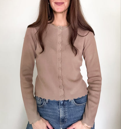 Josephine Top- Deep Taupe