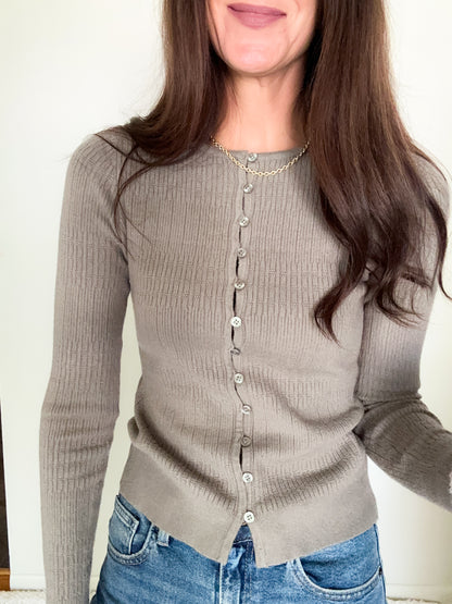 Jackson Button Cardigan Top