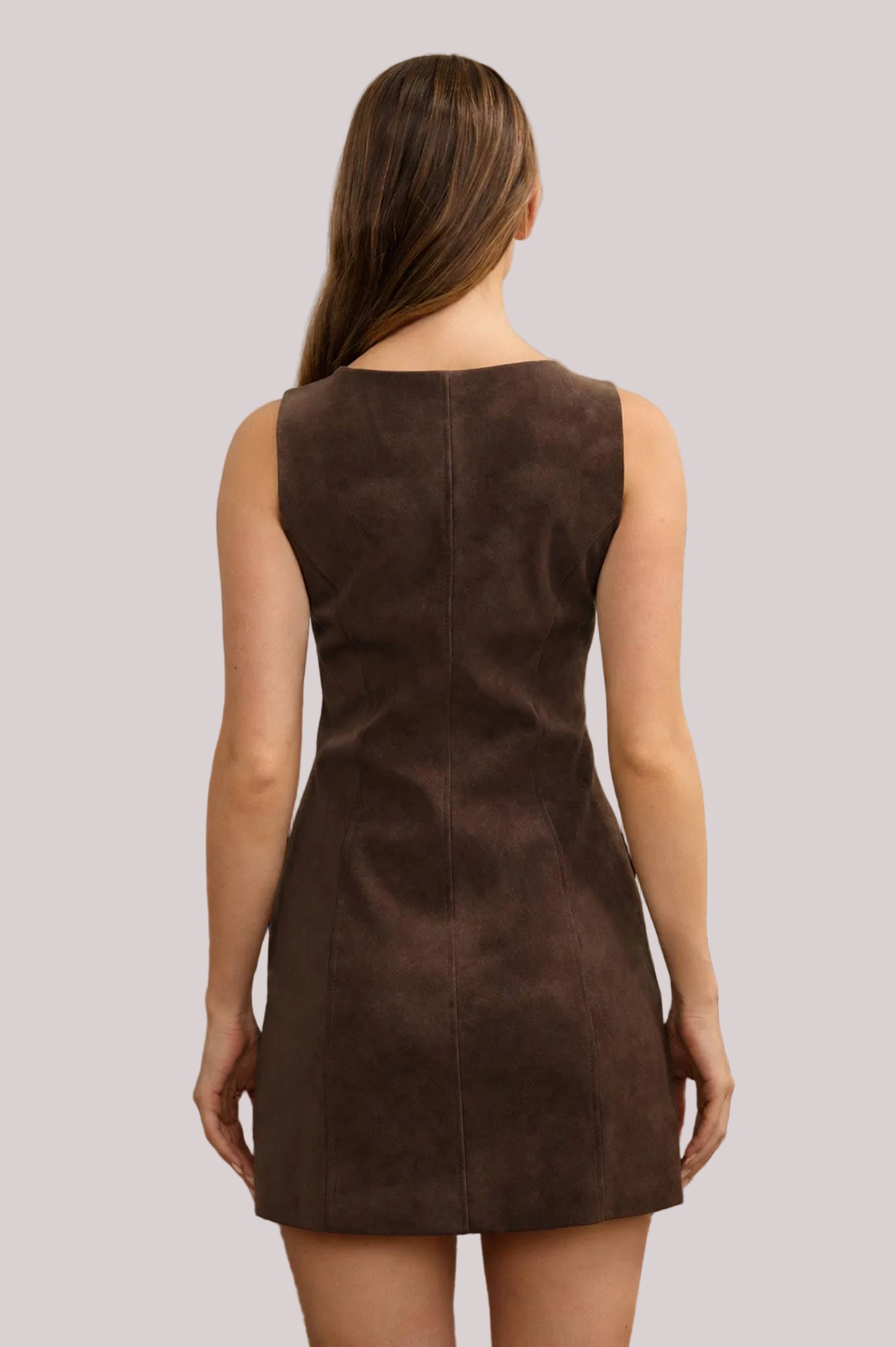 Kennedy Chocolate Suede Dress