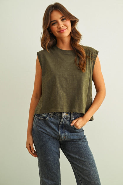 Brittany Olive Top