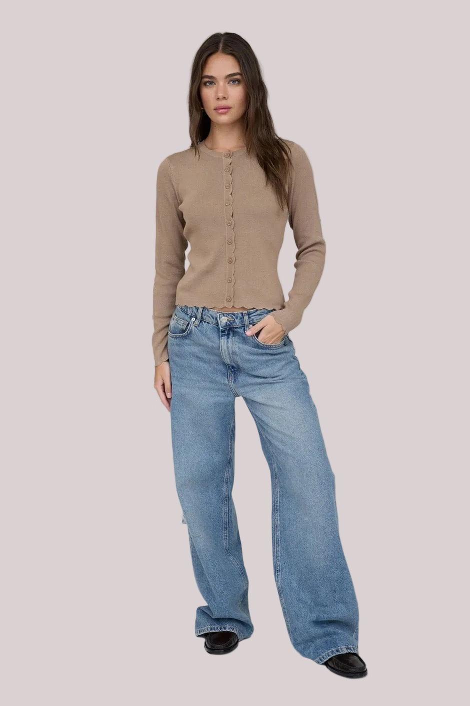 Josephine Top- Deep Taupe