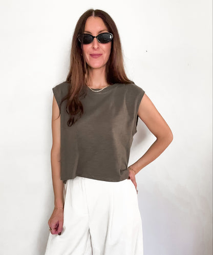 Brittany Olive Top