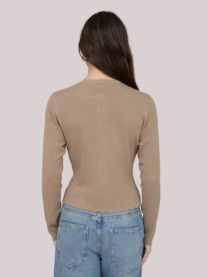Josephine Top- Deep Taupe