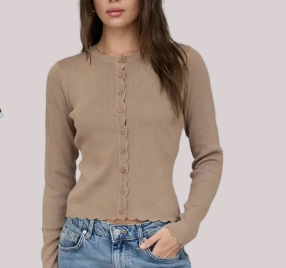 Josephine Top- Deep Taupe