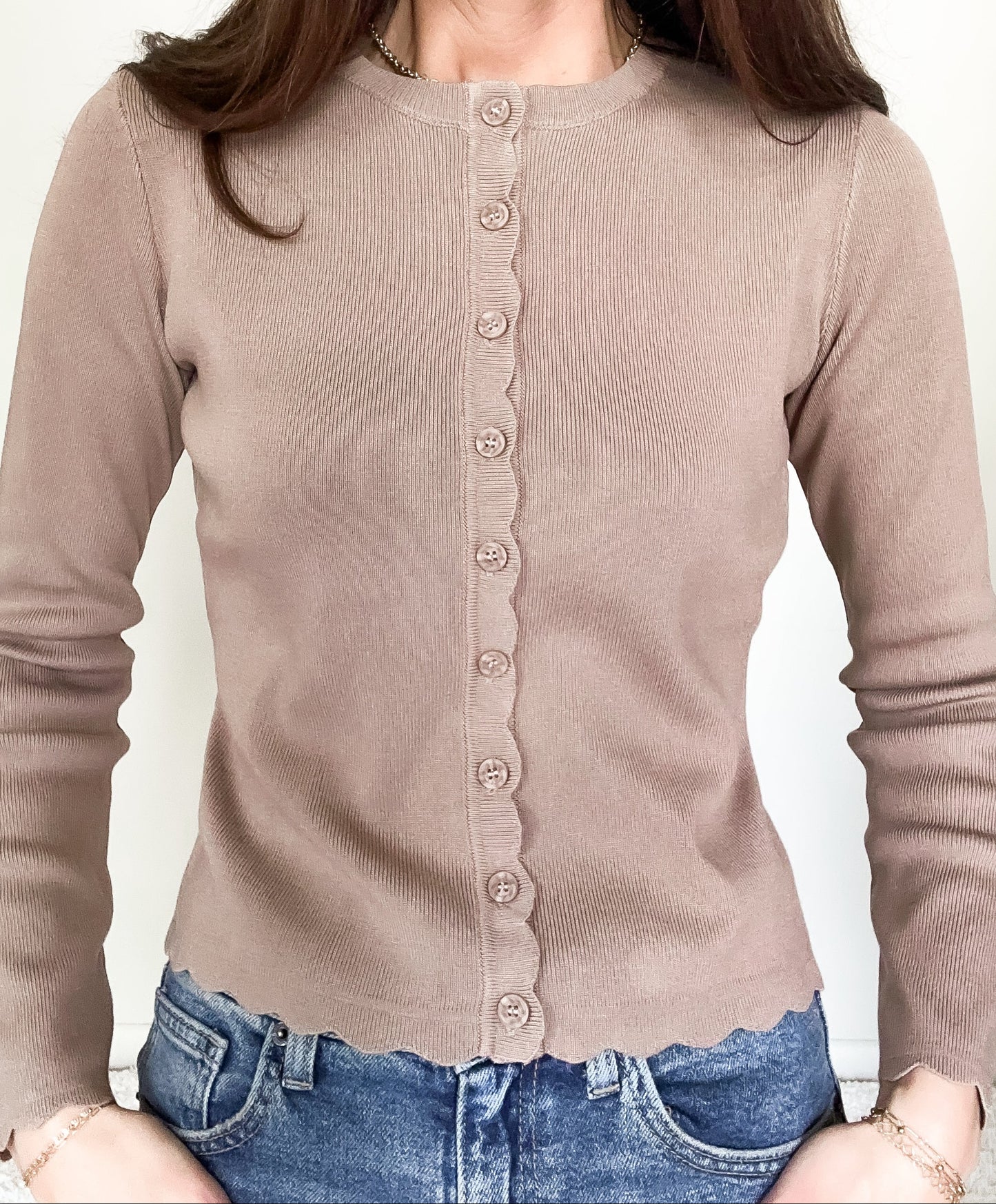Josephine Top- Deep Taupe