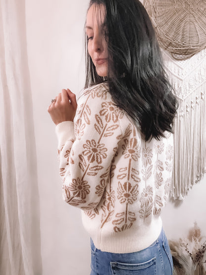 Emersyn Floral Pattern Sweater