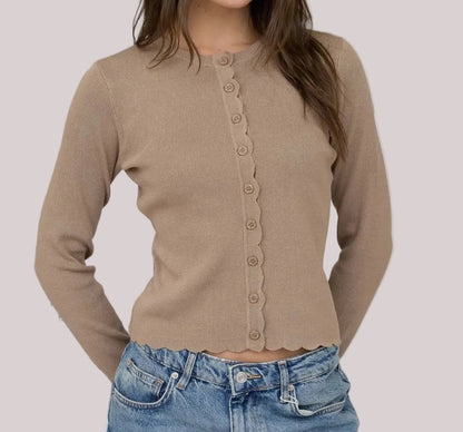 Josephine Top- Deep Taupe