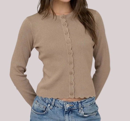 Josephine Top- Deep Taupe