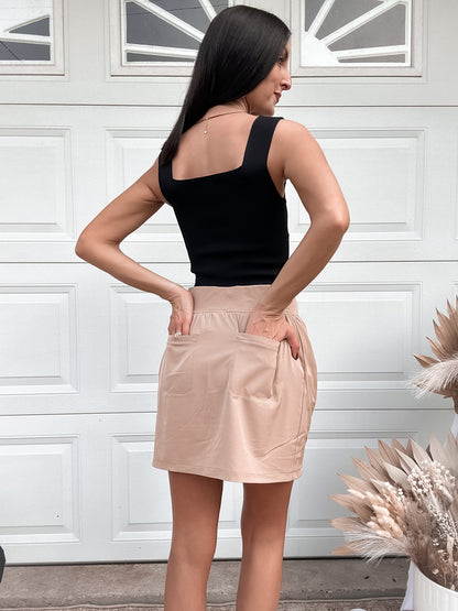 Ruthie Athletic Skirt - Tan