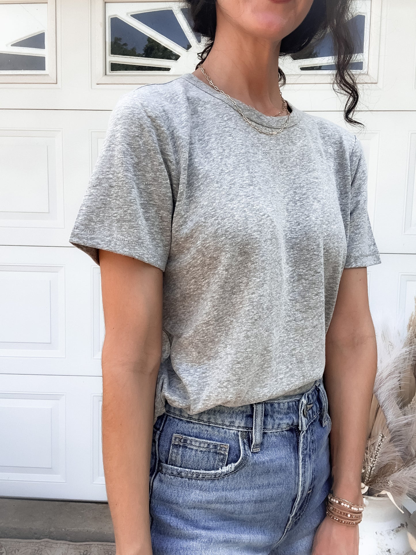 Lolly Basic T-Shirt - Heather Grey