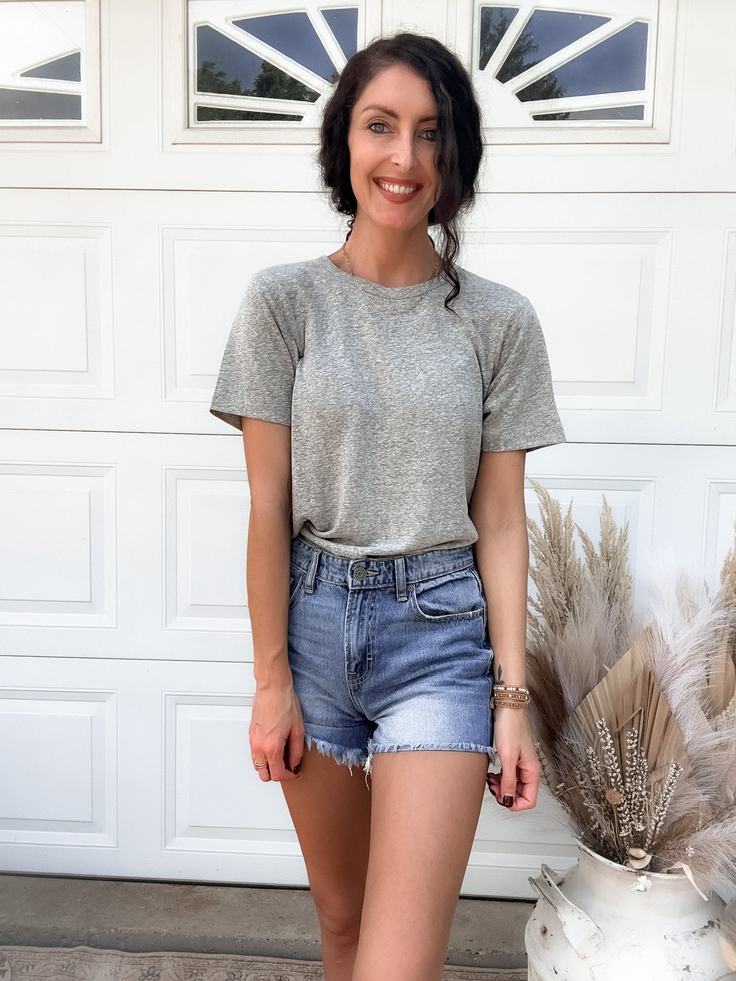 Lolly Basic T-Shirt - Heather Grey