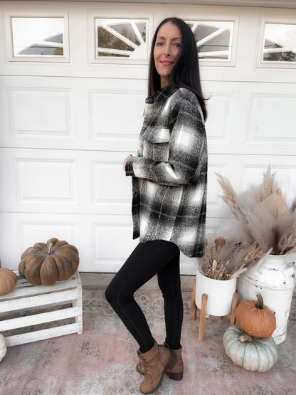 Midnight Plaid Shacket