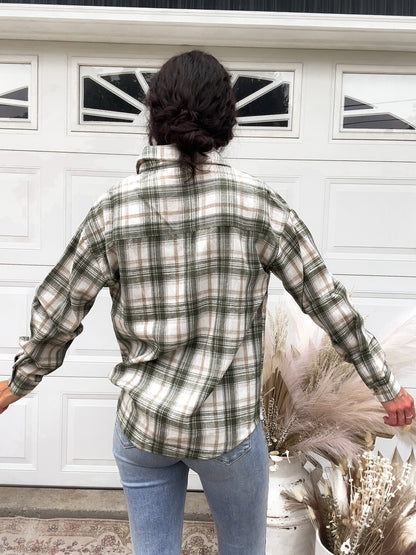 Auggie Olive Button Down