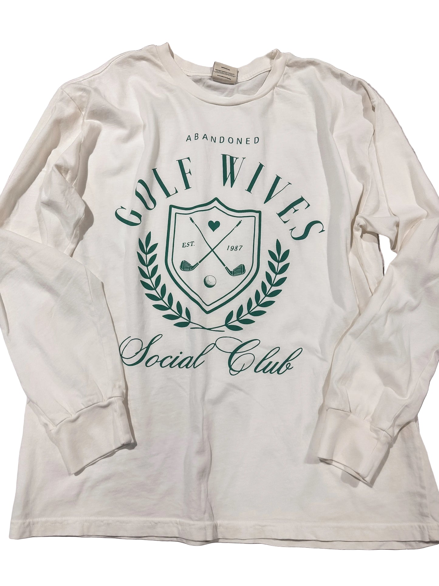 GOLF WIVES Mineral Washed Long Sleeve Graphic