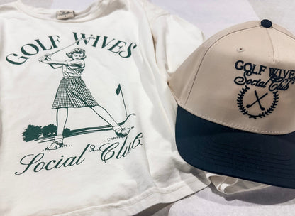 GOLF WIVES Cropped Graphic Top