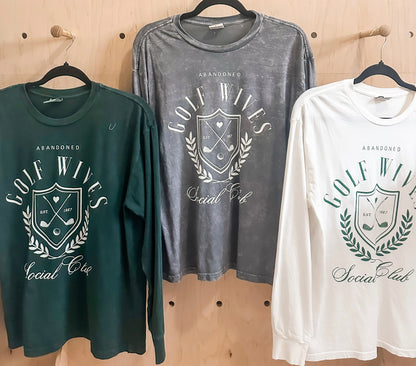 GOLF WIVES Mineral Washed Long Sleeve Graphic