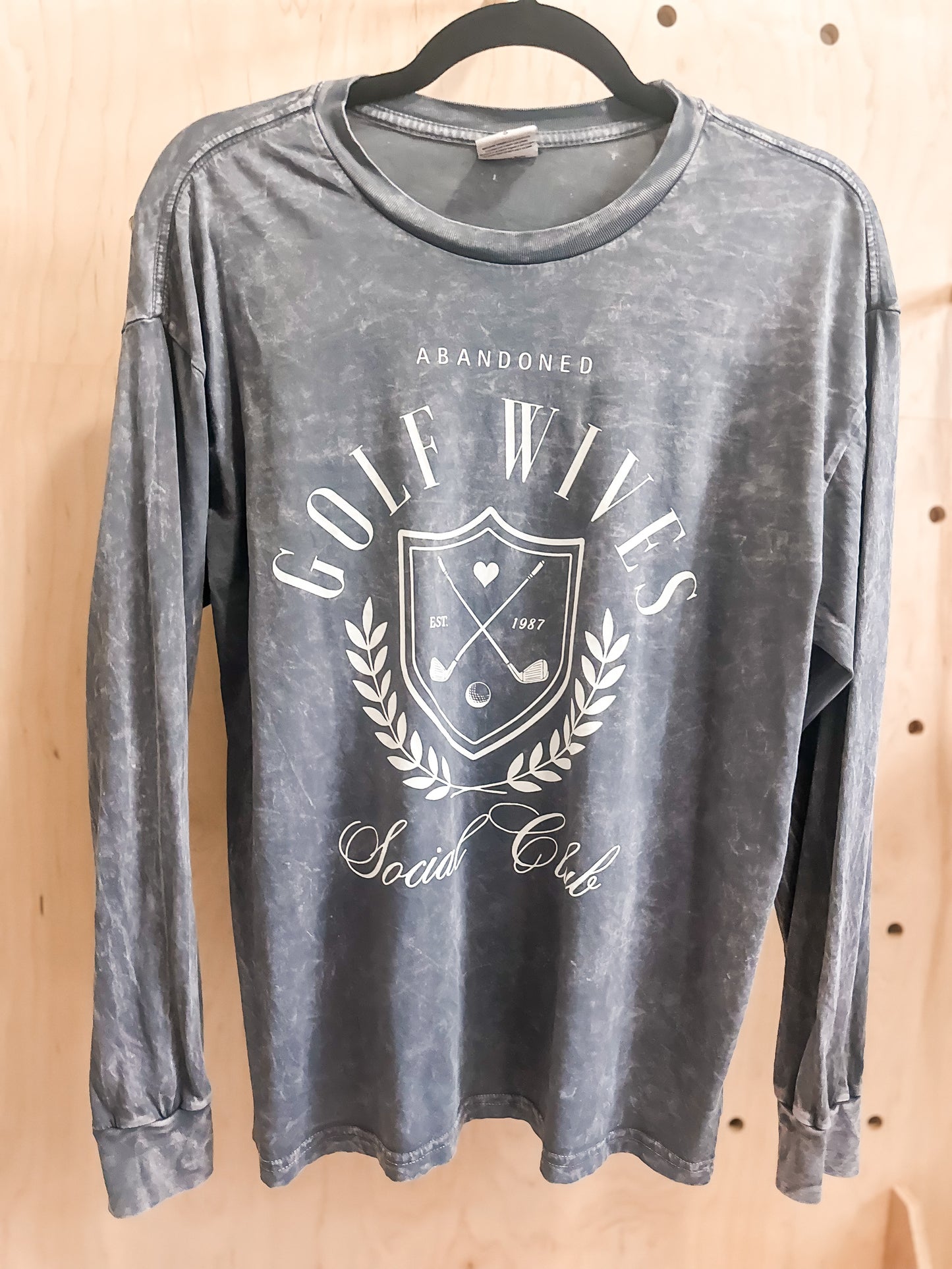 GOLF WIVES Mineral Washed Long Sleeve Graphic