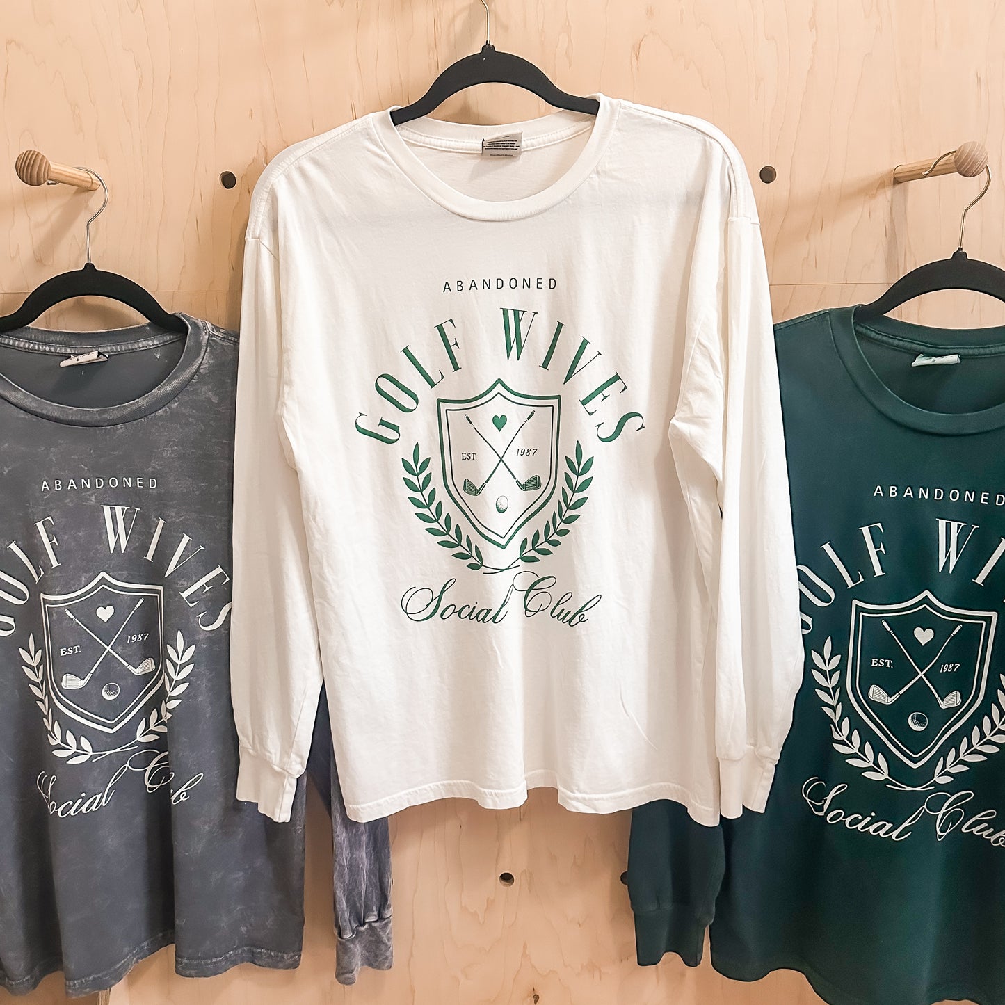 GOLF WIVES Mineral Washed Long Sleeve Graphic