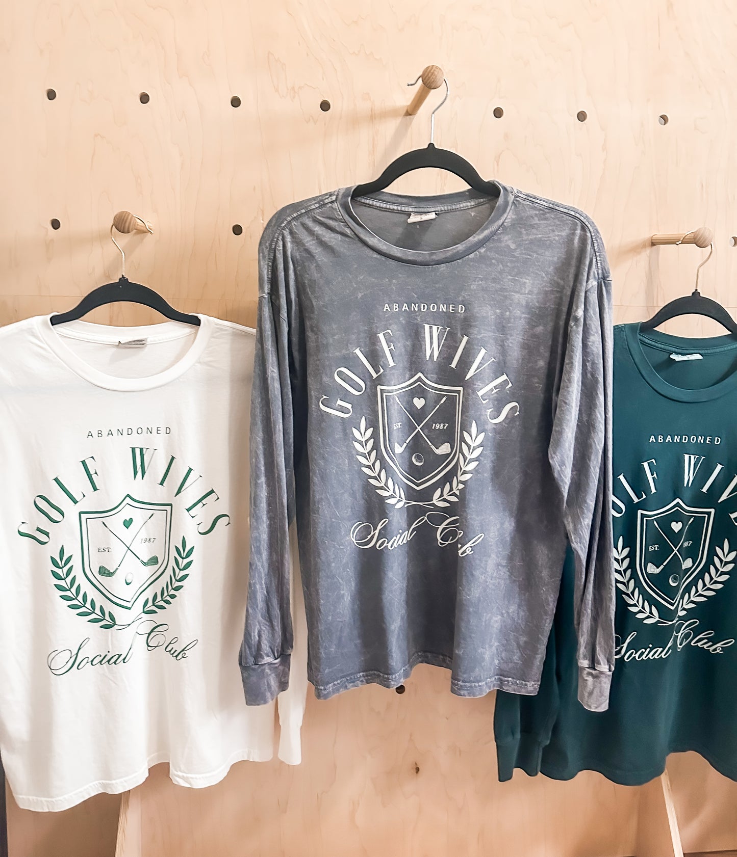 GOLF WIVES Mineral Washed Long Sleeve Graphic