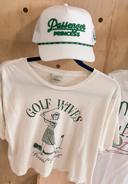 GOLF WIVES Cropped Graphic Top