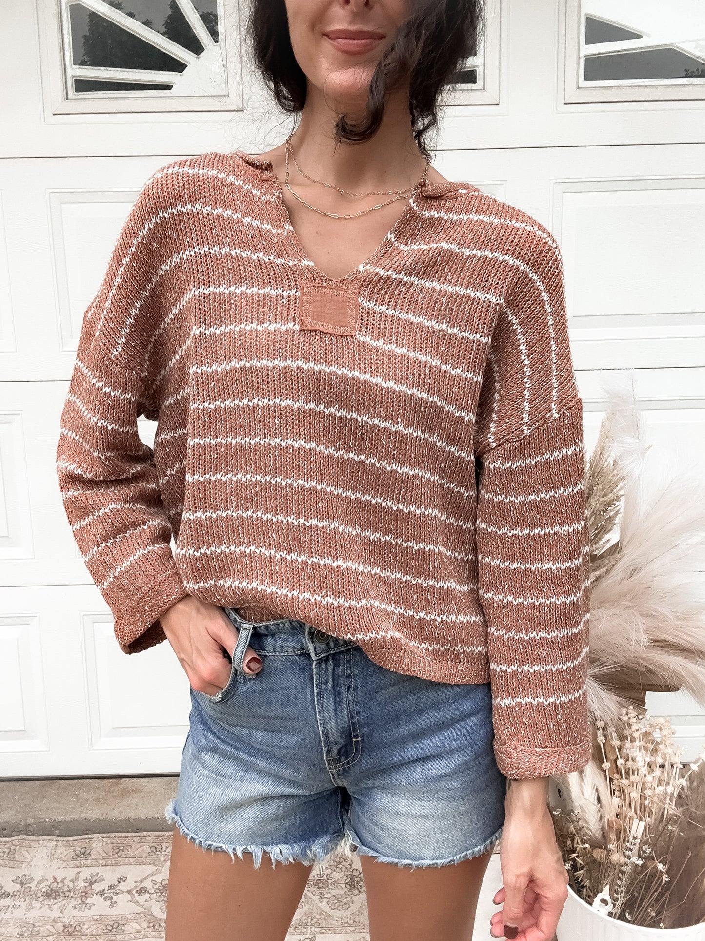 Striped Knit Sweater - Sienna