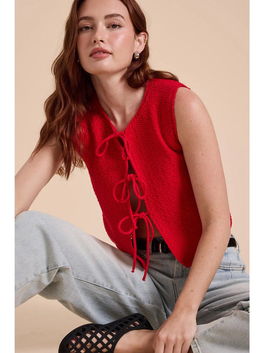 Ruby Red Vest Top