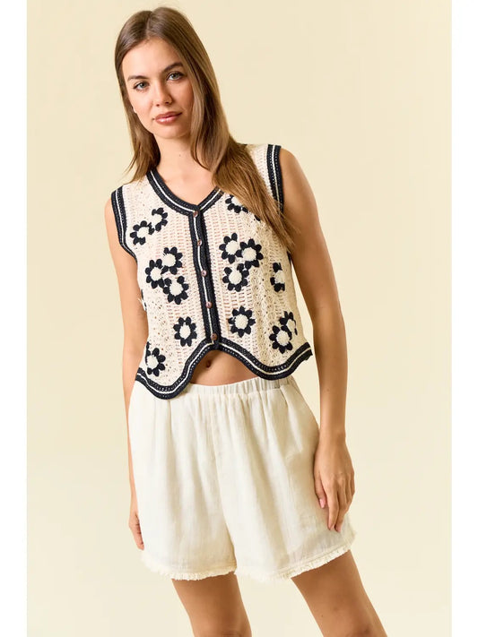 Octavia Embroidered Vest