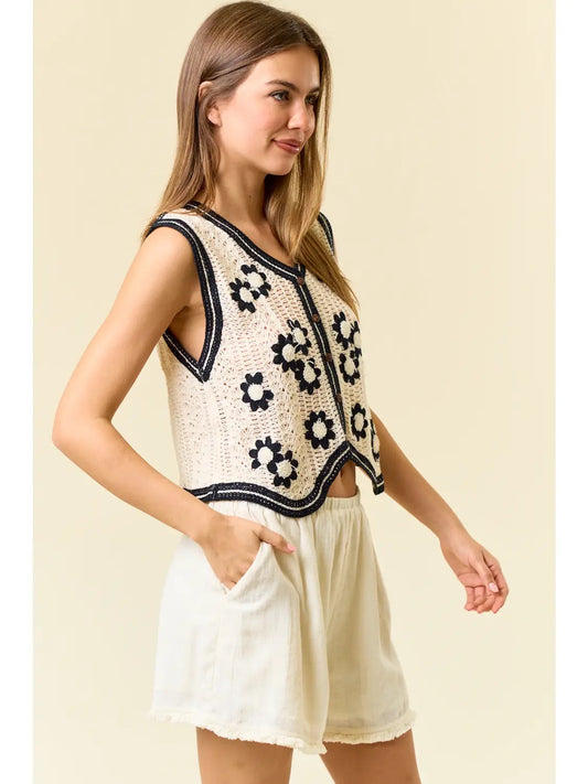 Octavia Embroidered Vest