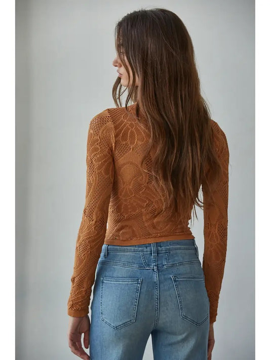 Fergie Long Sleeve Top - Golden Granola