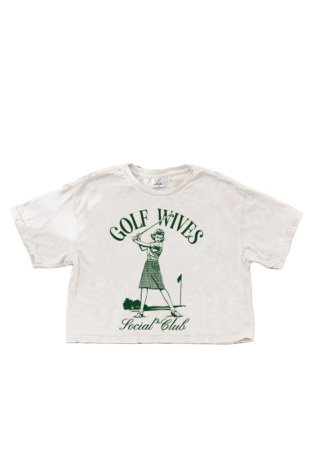 GOLF WIVES Cropped Graphic Top