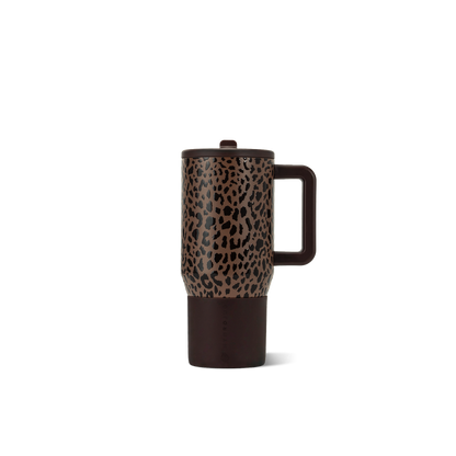 Brown Leopard HydroJug 20 oz Traveler Tumbler