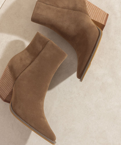 The Sonia Western Style Ankle Boot - Brown