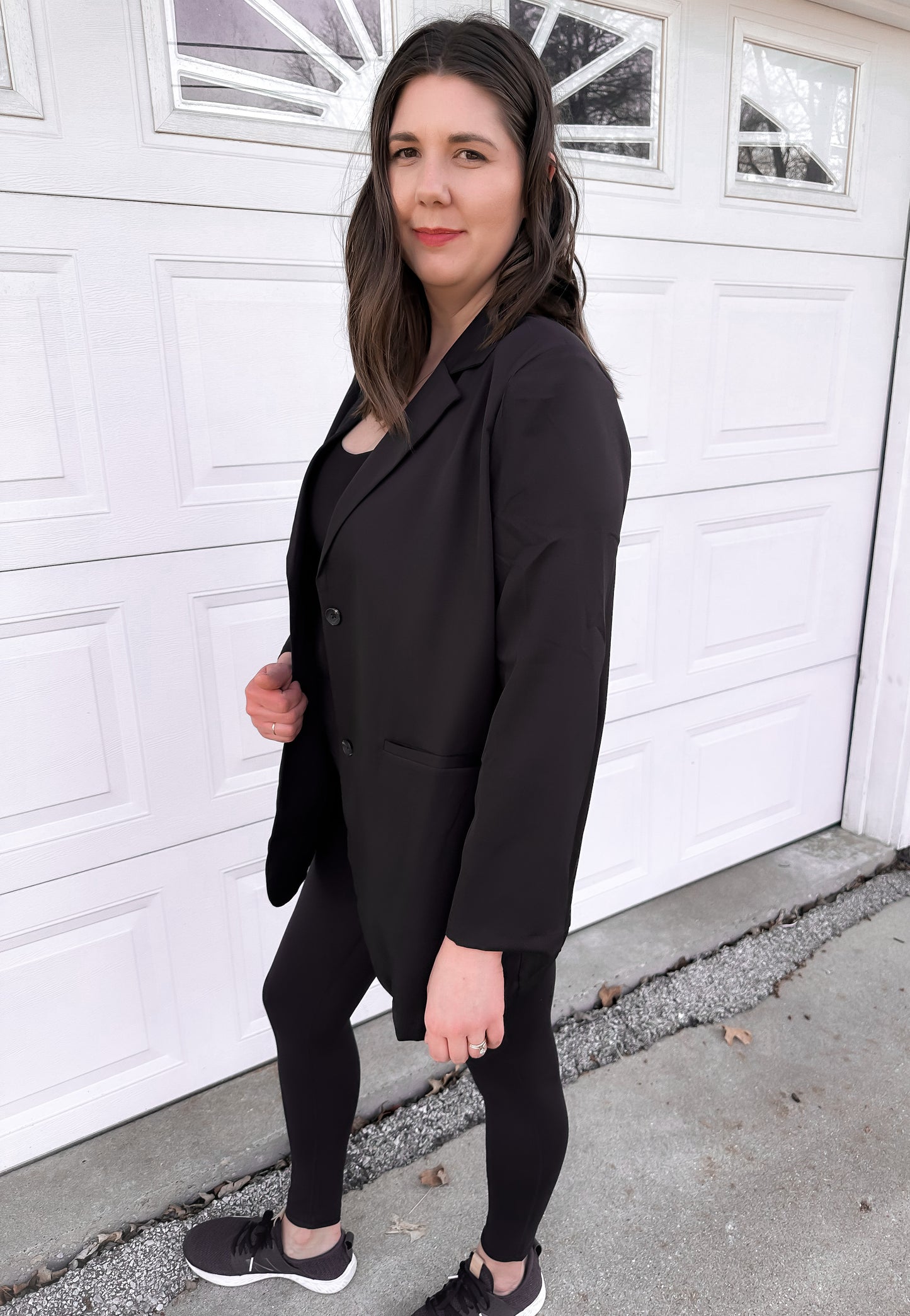 Oversized Jacket Blazer - Black