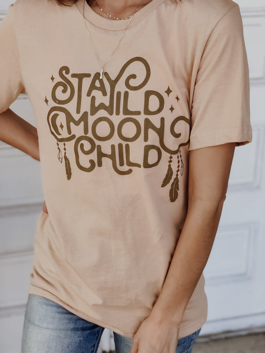 Stay Wild Moon Child Graphic-T