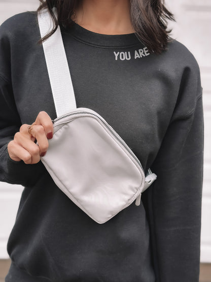 Nylon Fanny Pack - Lt. Grey
